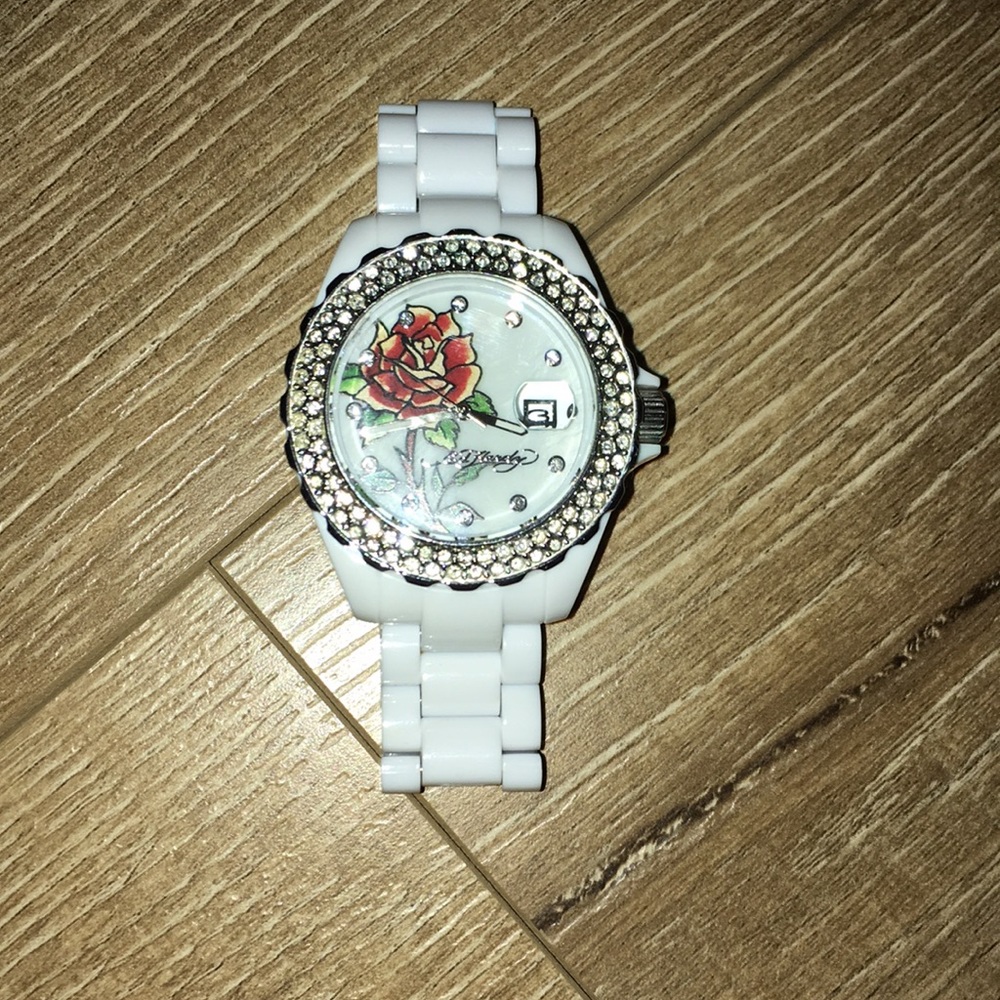 Ed Hardy white watch